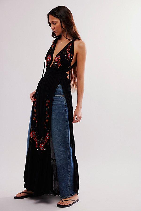 free people beach party dress Women's 2023 Halter Neck Floral Print Backless Split Beach Party Maxi   Divahotcouture