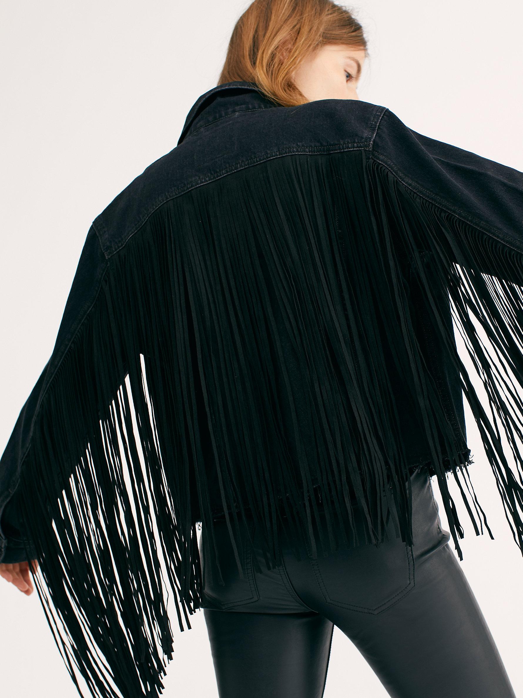 Ex-boyfriend Fringe Trucker Jacket 