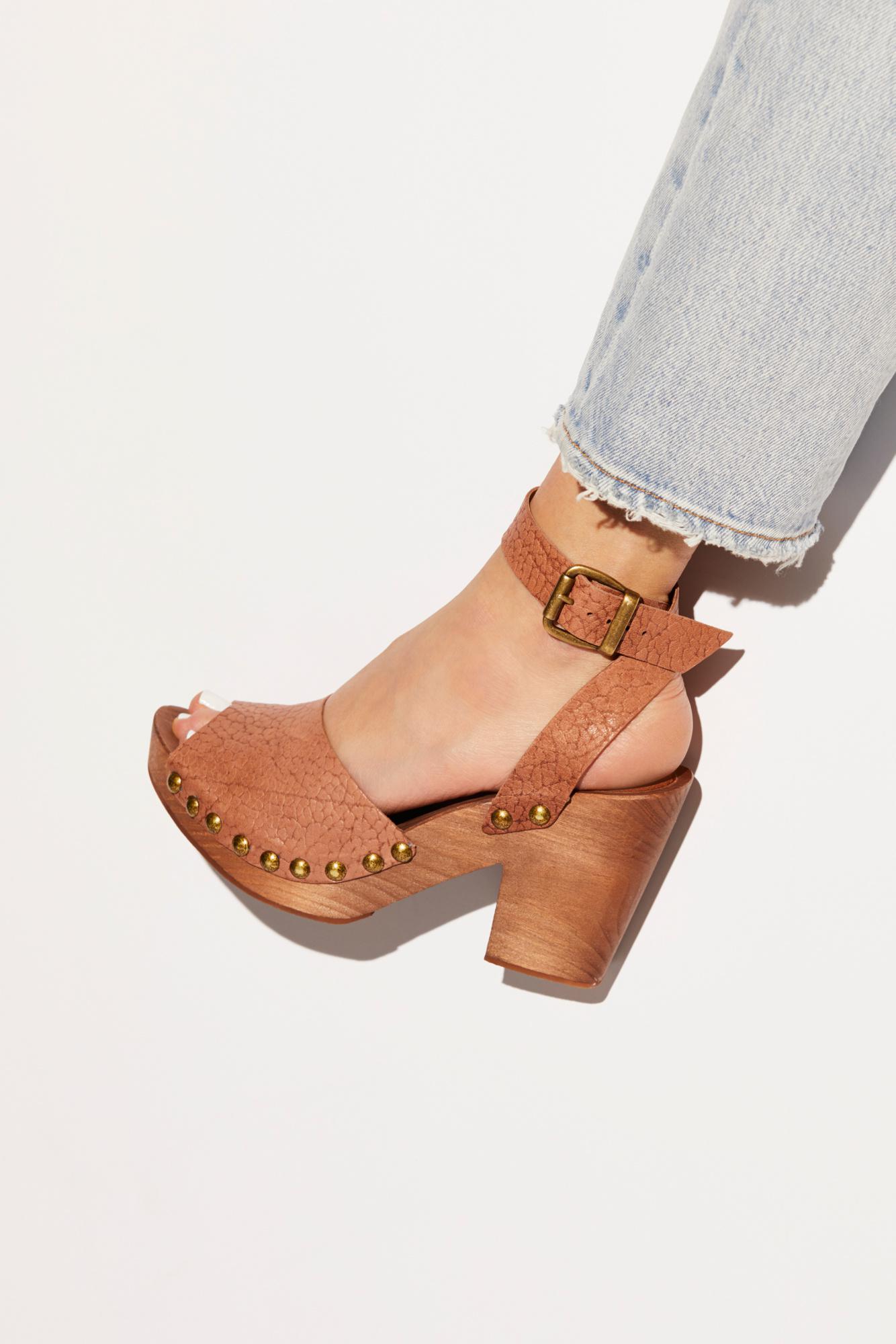 Free People Leather Pasadena Clog By Fp Collection - Lyst