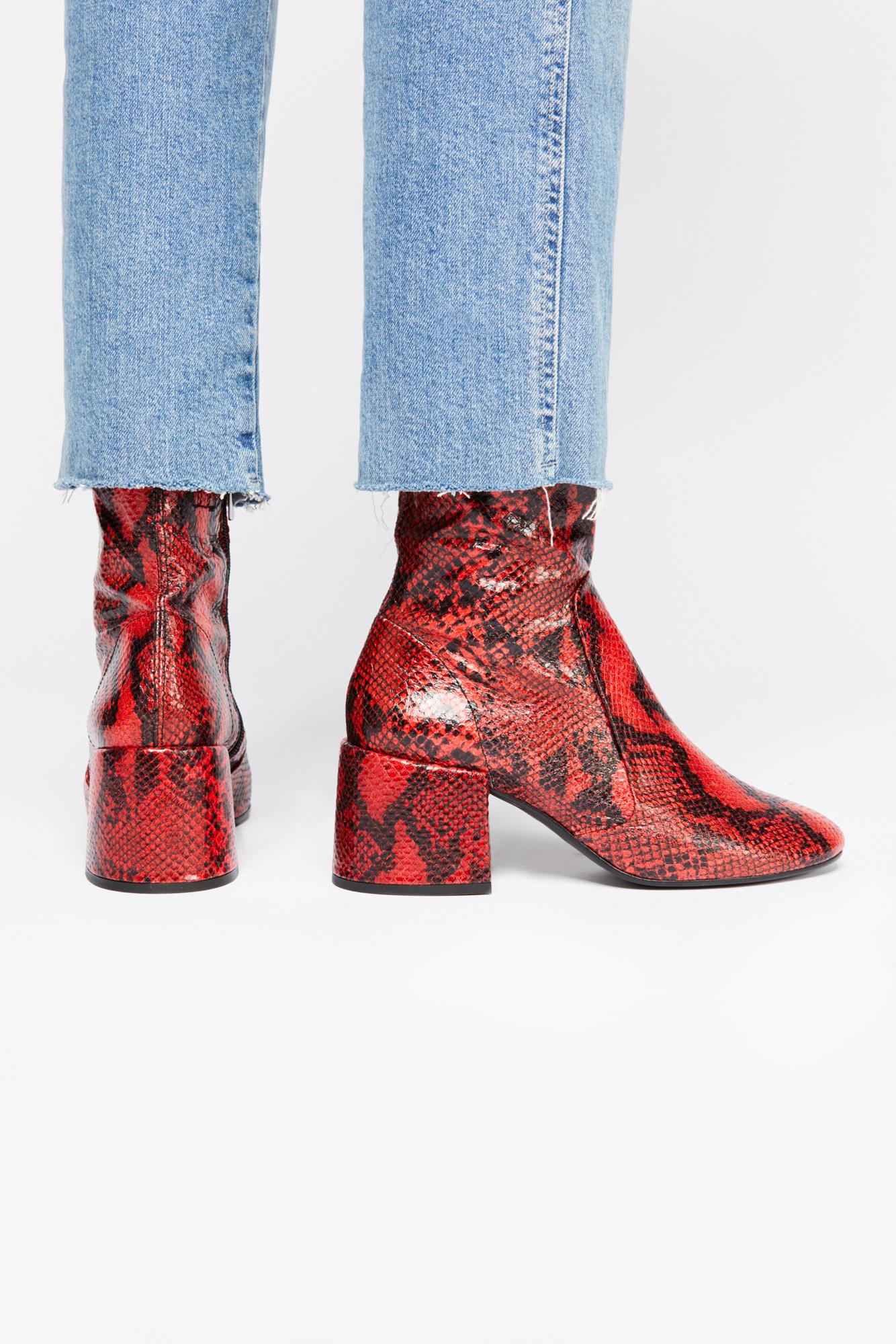 ankle snake boots