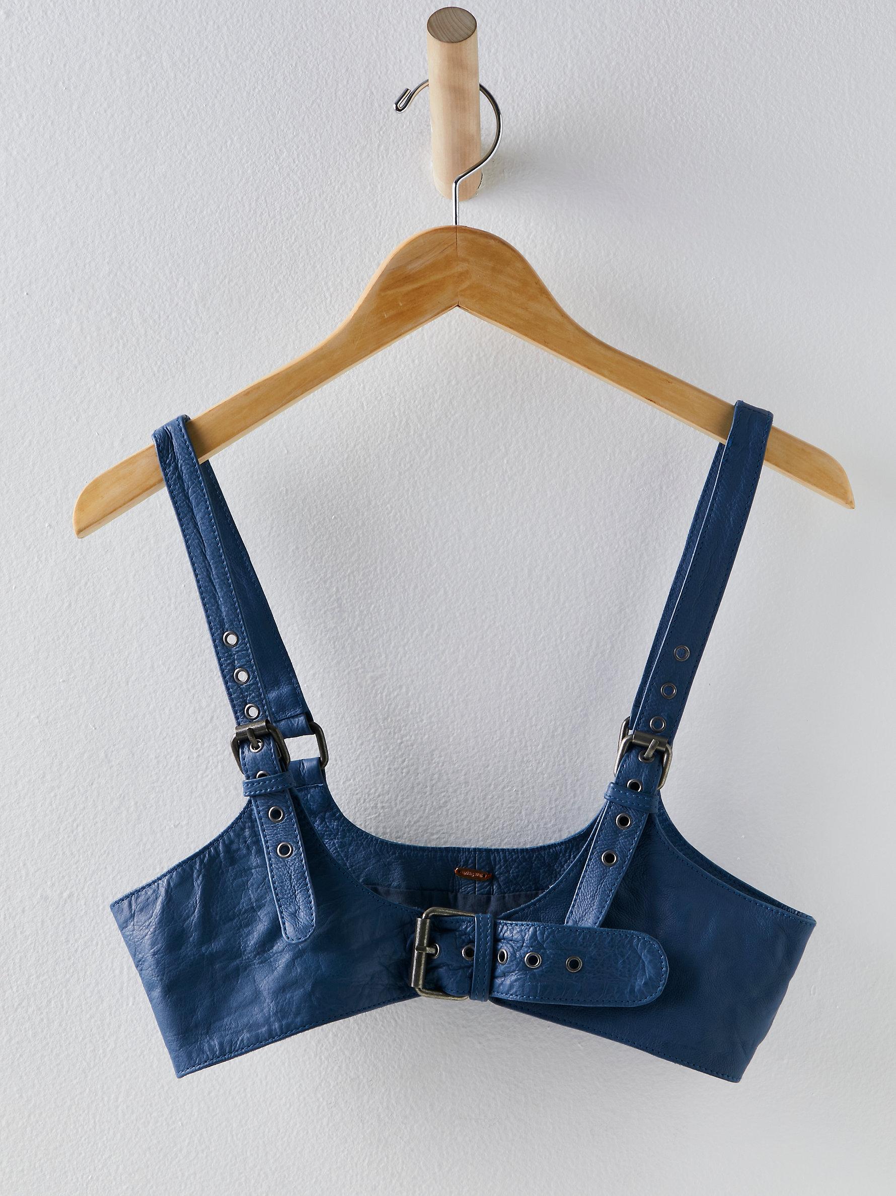 Free People Rebel Leather Harness in Blue Lyst