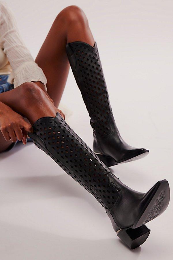 Free People Diamonds Are Forever Cowboy Boots in Black | Lyst
