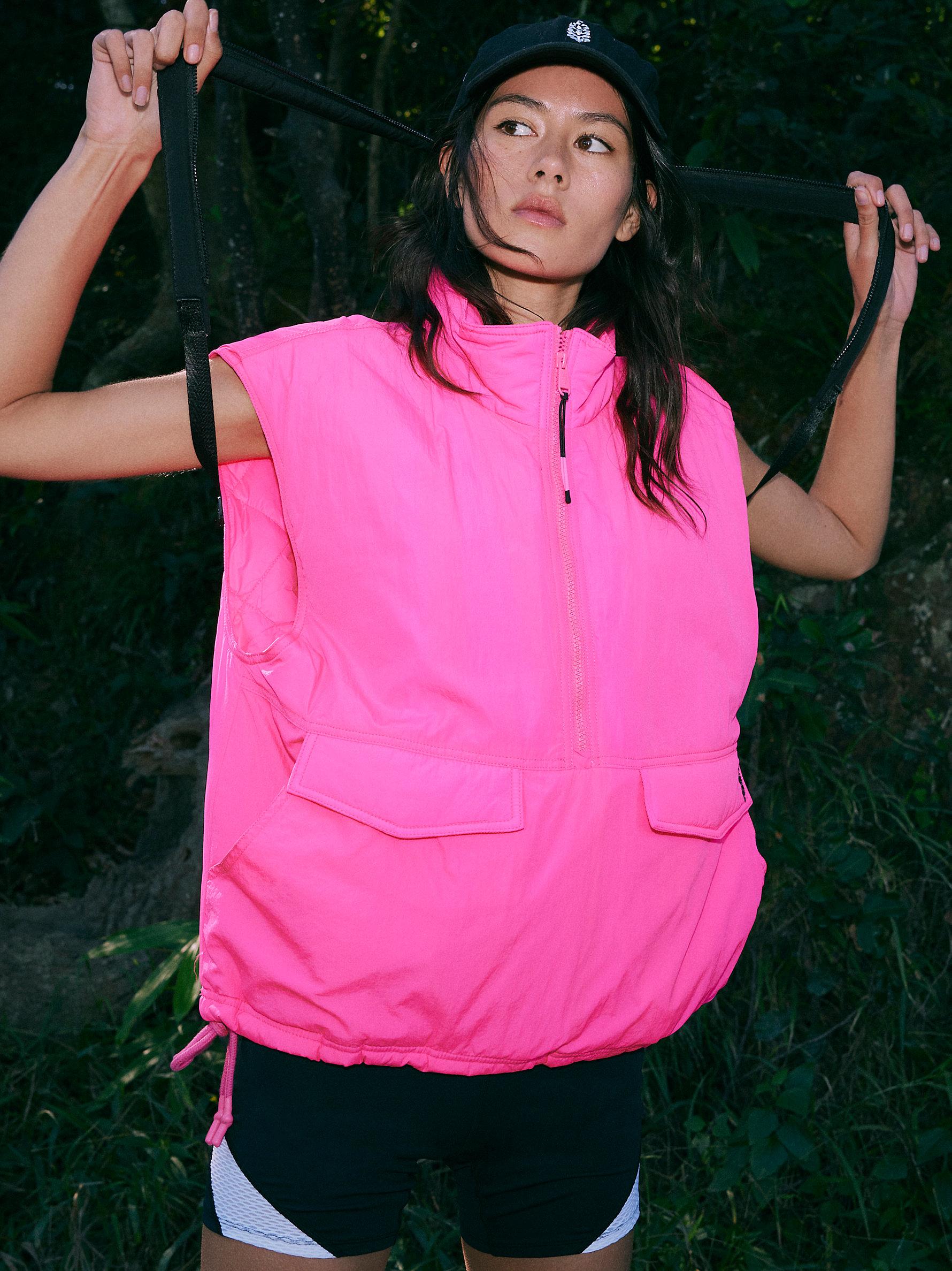 Free People Off The Bleachers Vest in Pink | Lyst