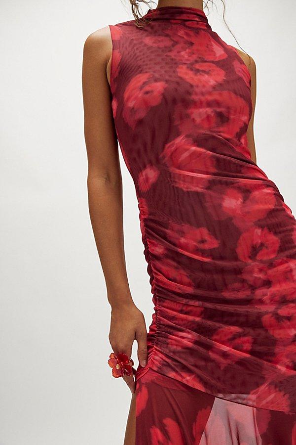 mesh embroidered maxi dress saemdi ELLIS MESH DRESS  SAEMDI
