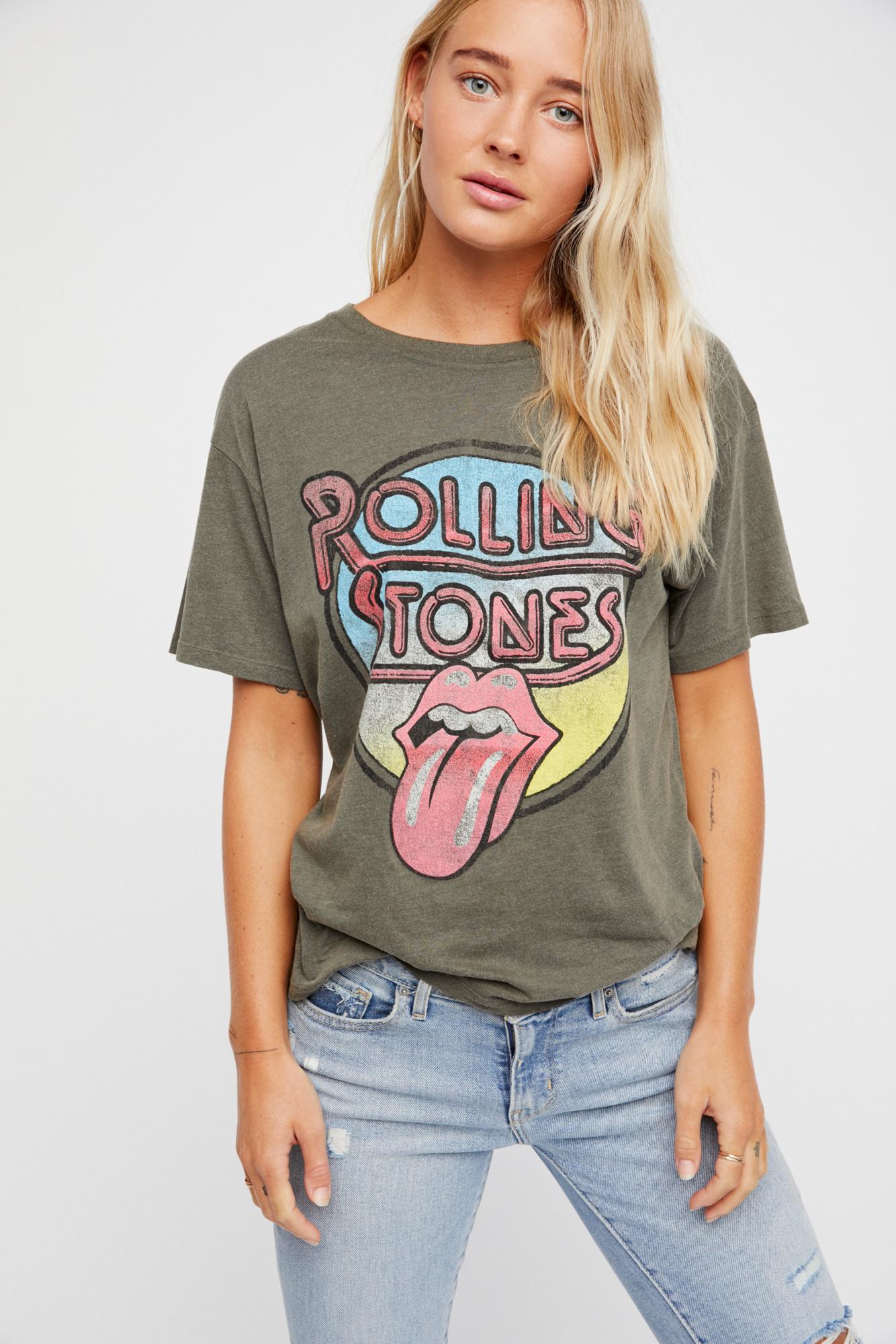 Free People Rolling Stones Retro Tee | Lyst