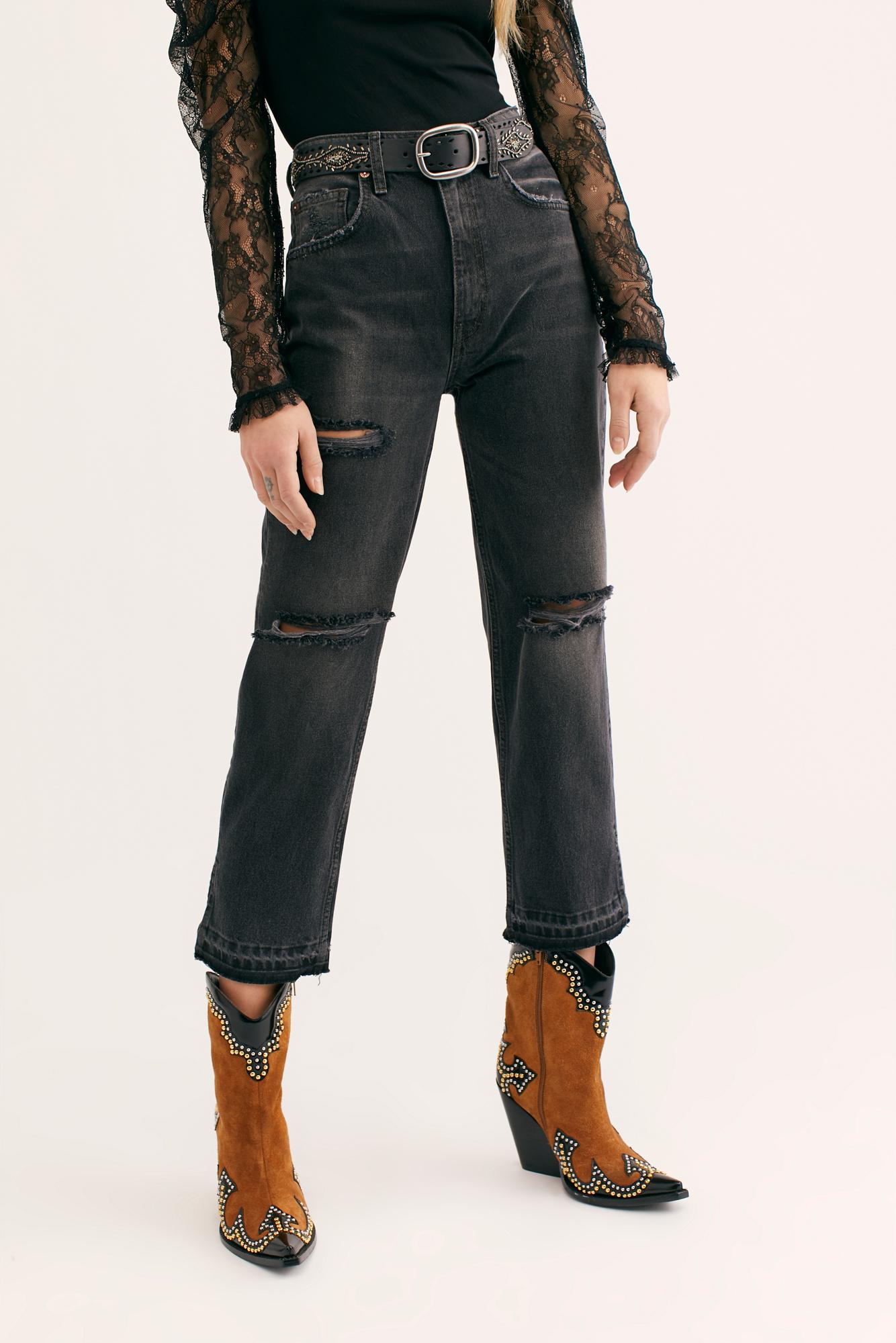 free people black jeans