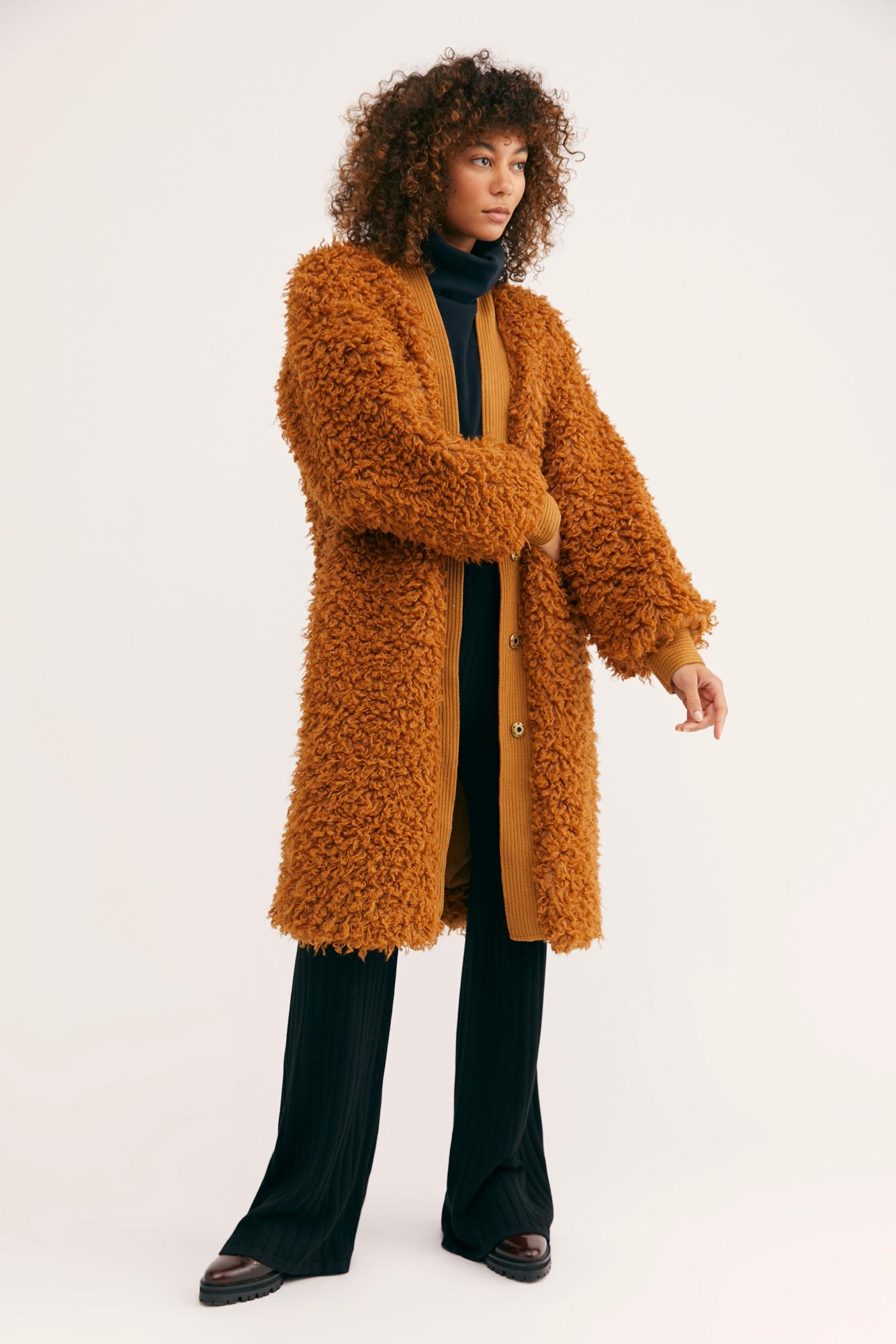 mongolian faux fur coat