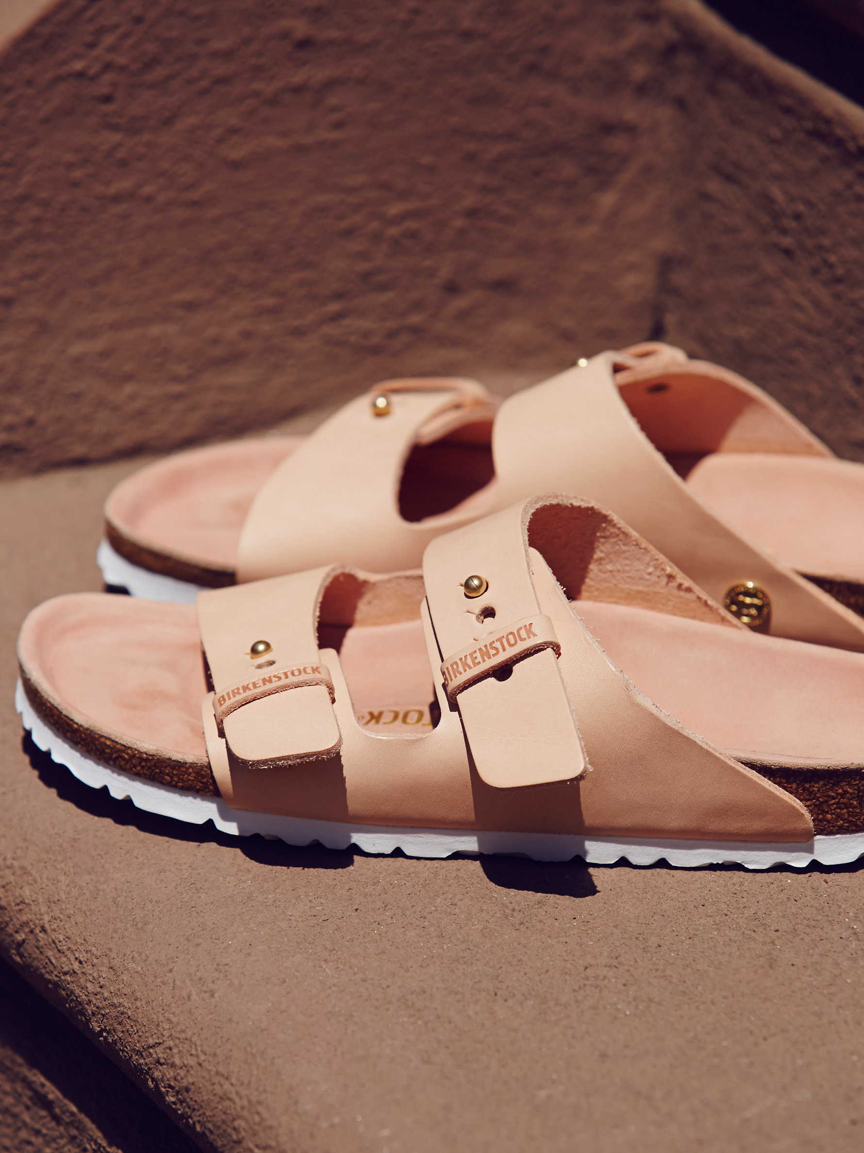 birkenstock arizona powder leather