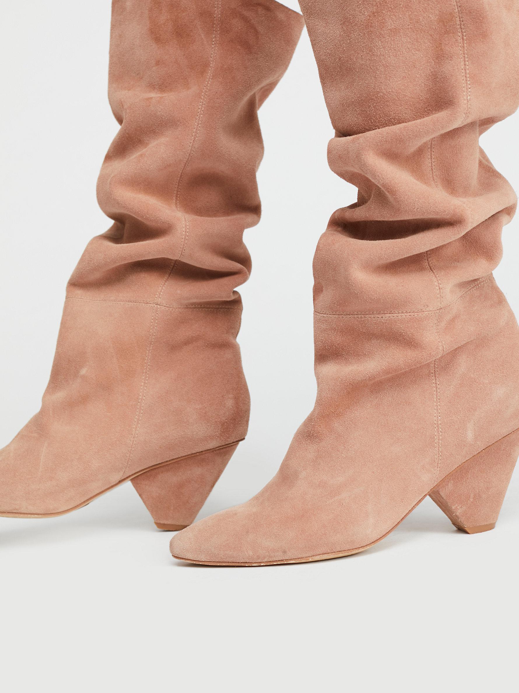 Free People Suede Modern Slouch Boot Lyst
