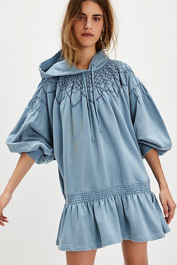 knee length dresses for ladies Free People Orange Smocked Mini Dress – White Chocolate Couture main image 1