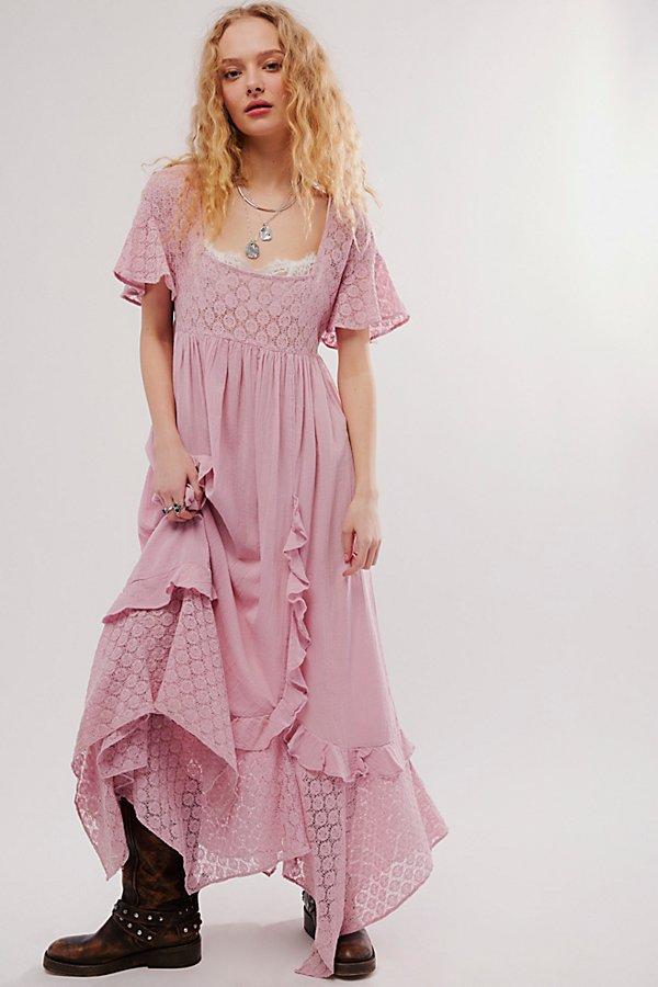 Free People Bring The Romance Midi in Pink | Lyst
