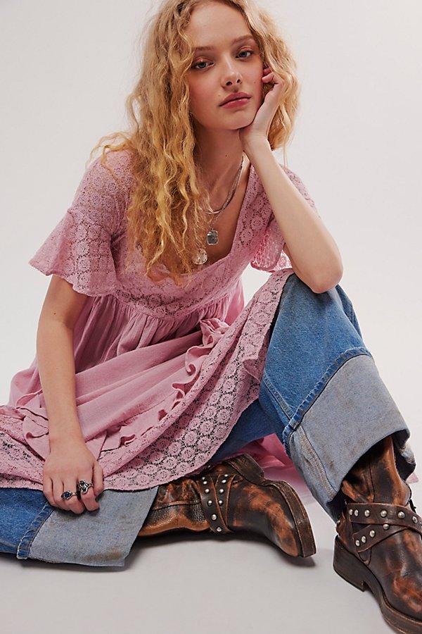 Free People Bring The Romance Midi in Pink | Lyst