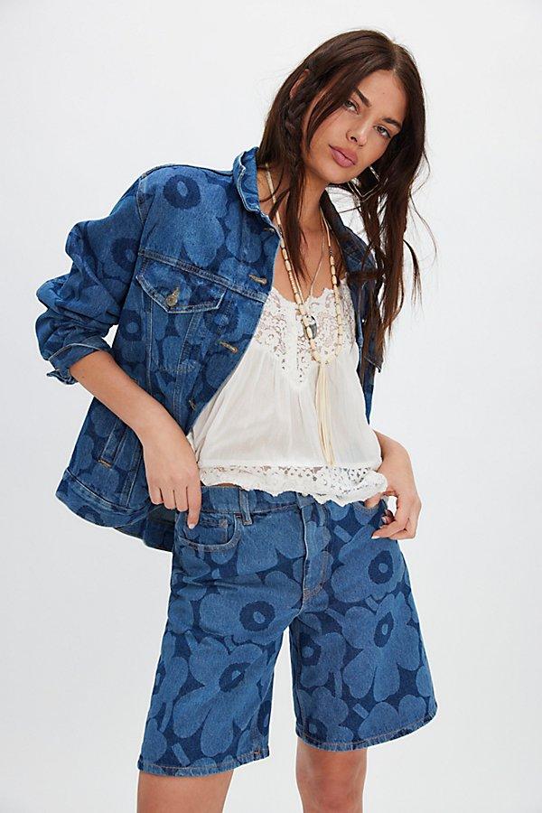 Marimekko Maridenim Marssi Unikko Shorts in Blue | Lyst