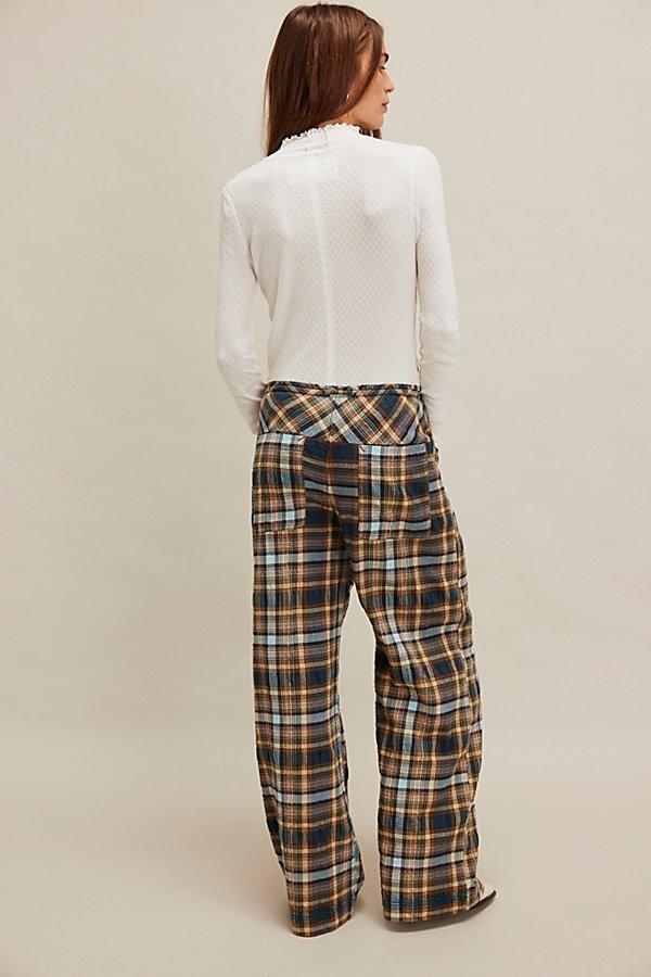 Free People ★ Hudson Canyon Plaid Pants FREE PEOPLE Hudson Canyon Plaid Pants in Neutral Combo