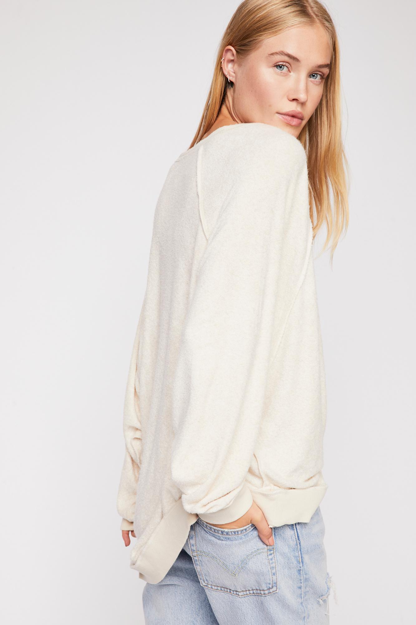 Free People Synthetic Take It Off Pullover - Lyst