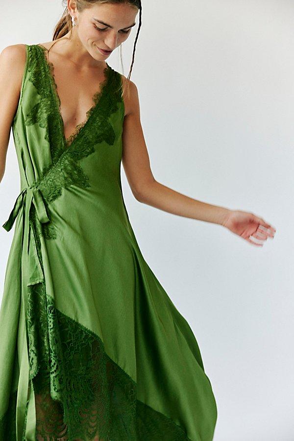 Nigel Preston Wrap Soho Dress in Green | Lyst