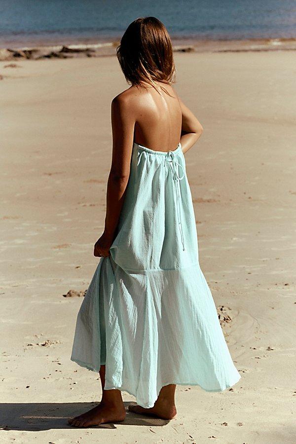 free people blue strapless dress Free People Fp One Delia Slip Mini Dress
