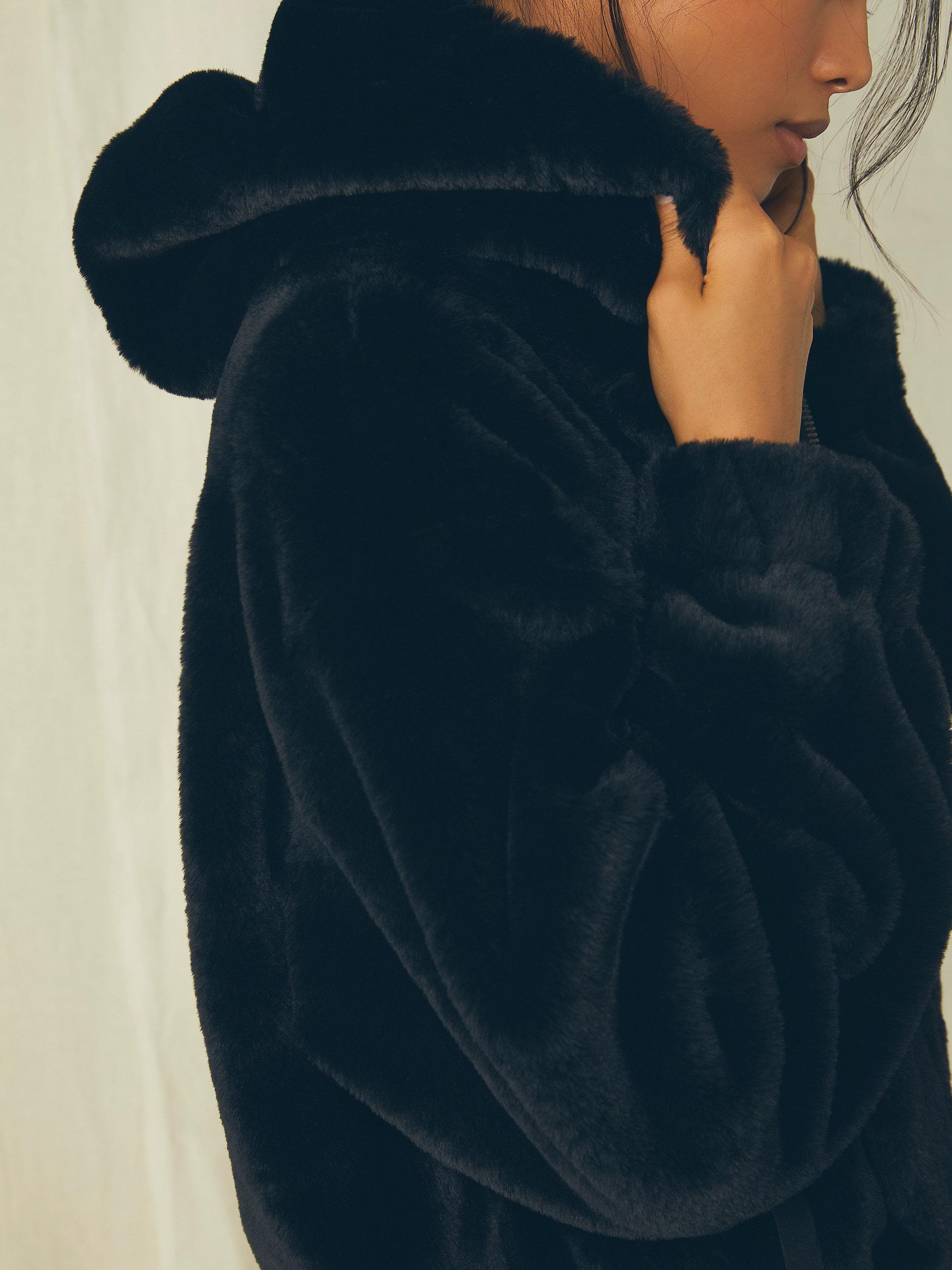freya fur hoodie