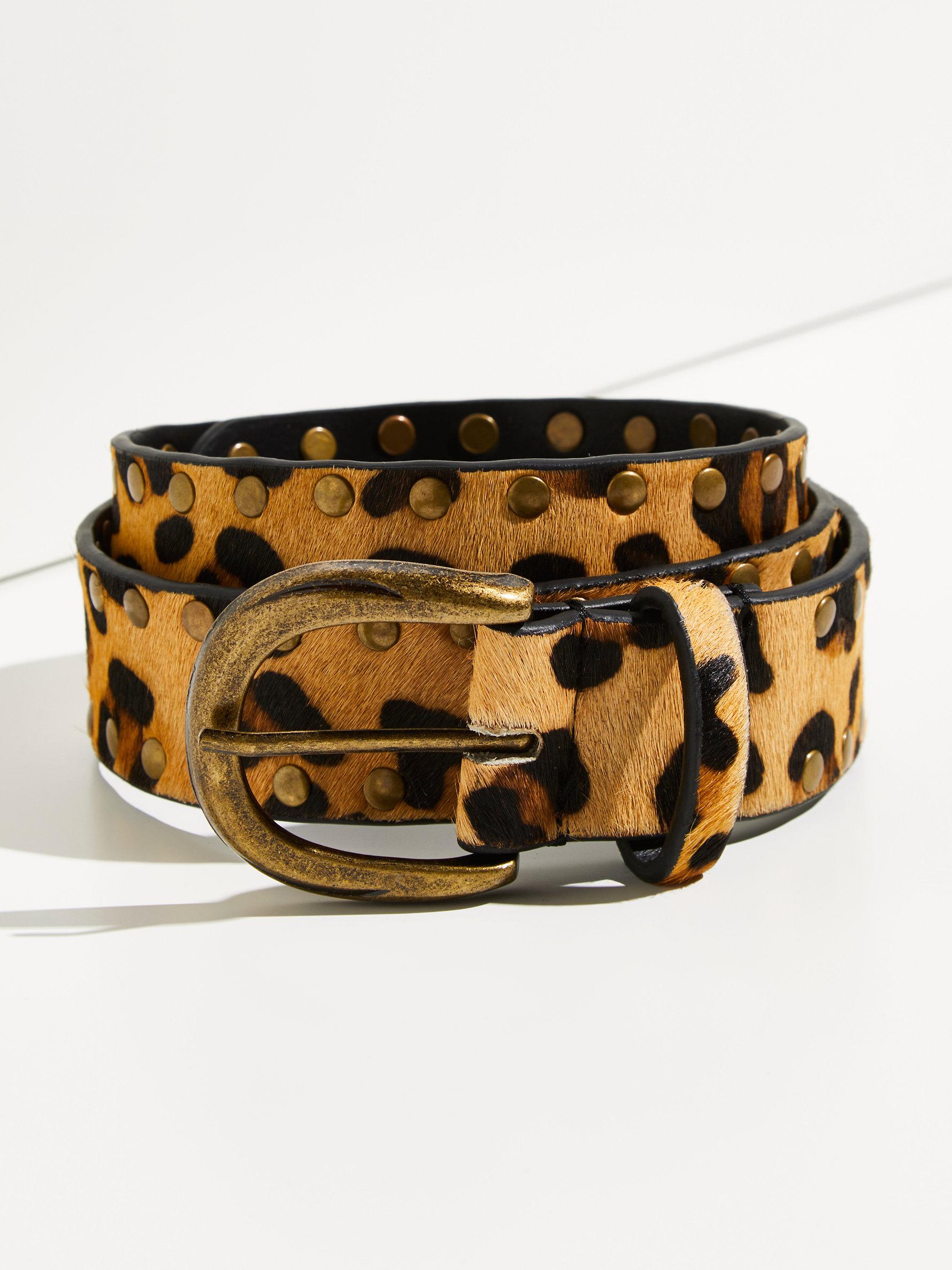 Free people leopard belt Clearance