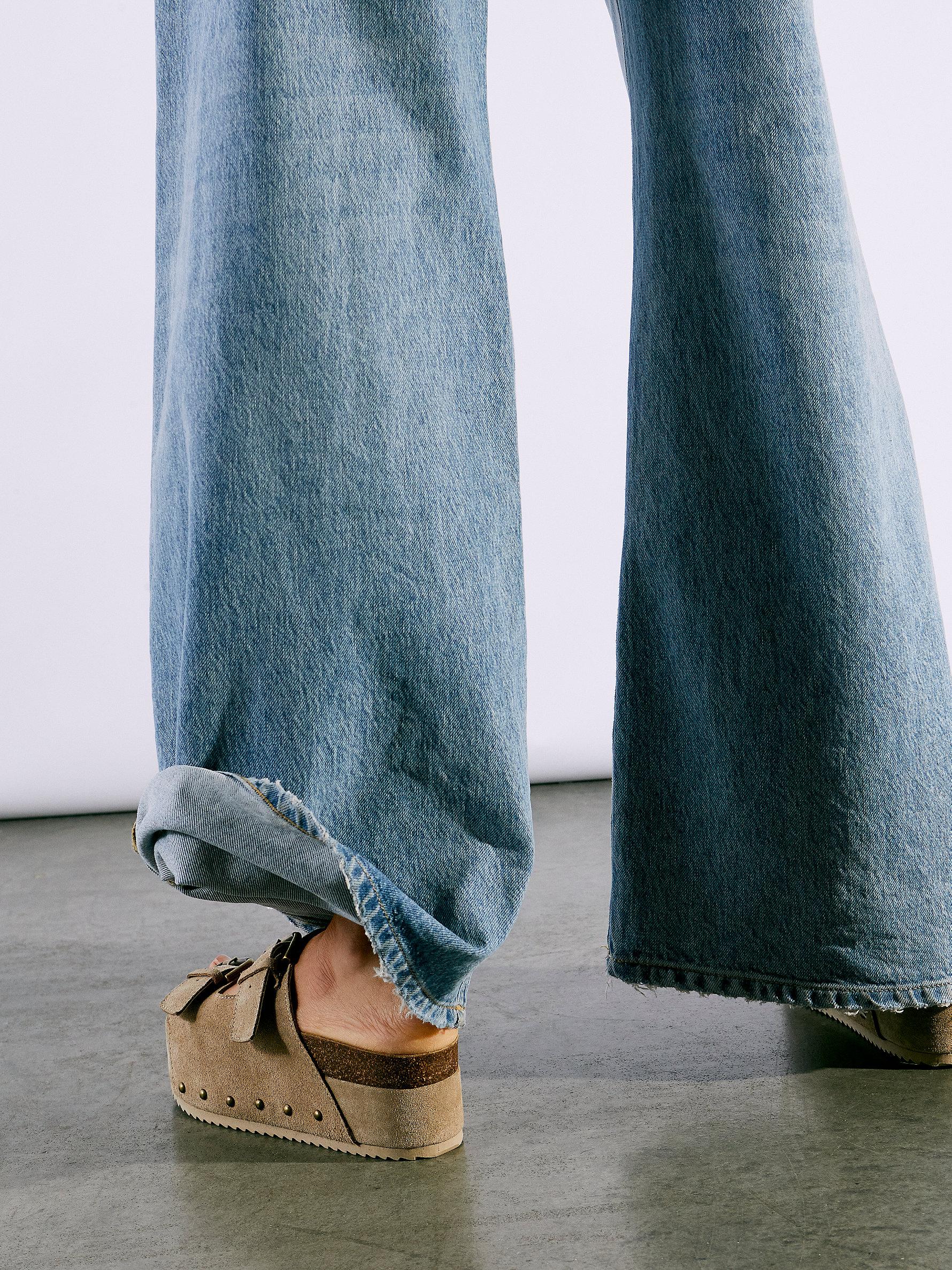 Free People Rule Breaker Flatform Sandals in Taupe (Blue) - Lyst