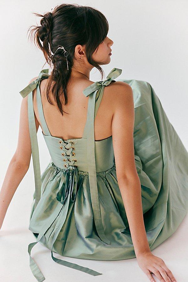 green dress louise Fairycore V Neck Studded Green Prom Dress 3XL I Retro Fairy main image 1