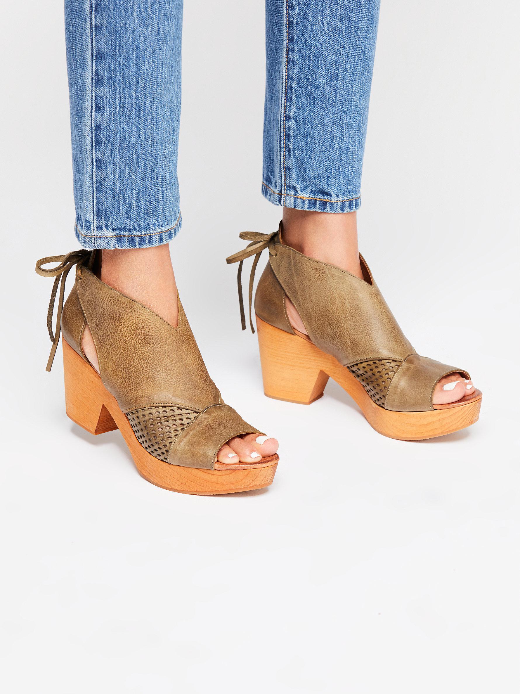 Free People Leather Revolver Clog in 