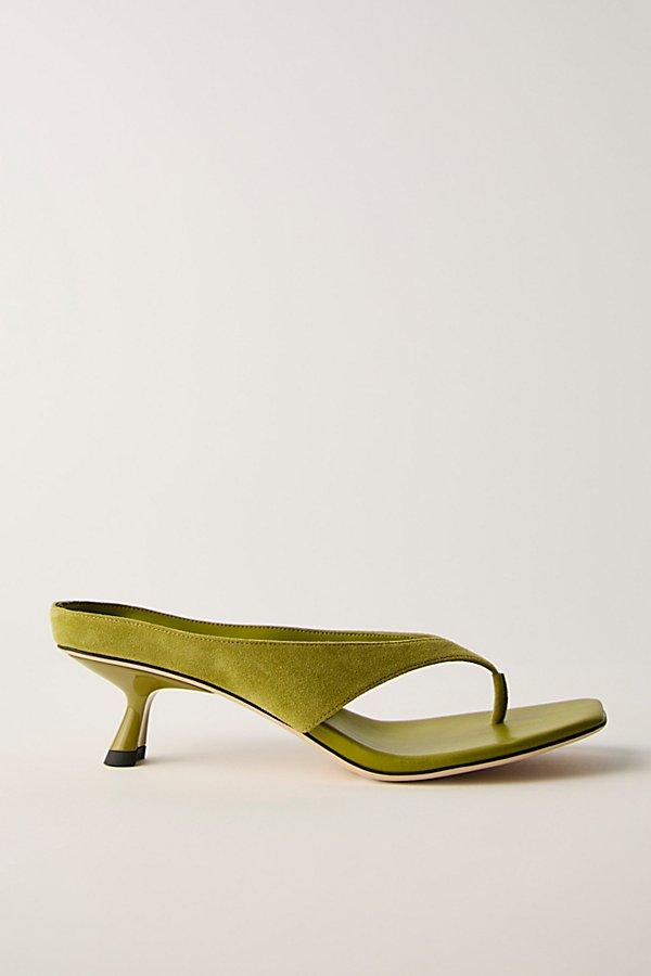 Mule Sandals Lime Green Mule Heels Thong Green Heel Mules Jeffrey