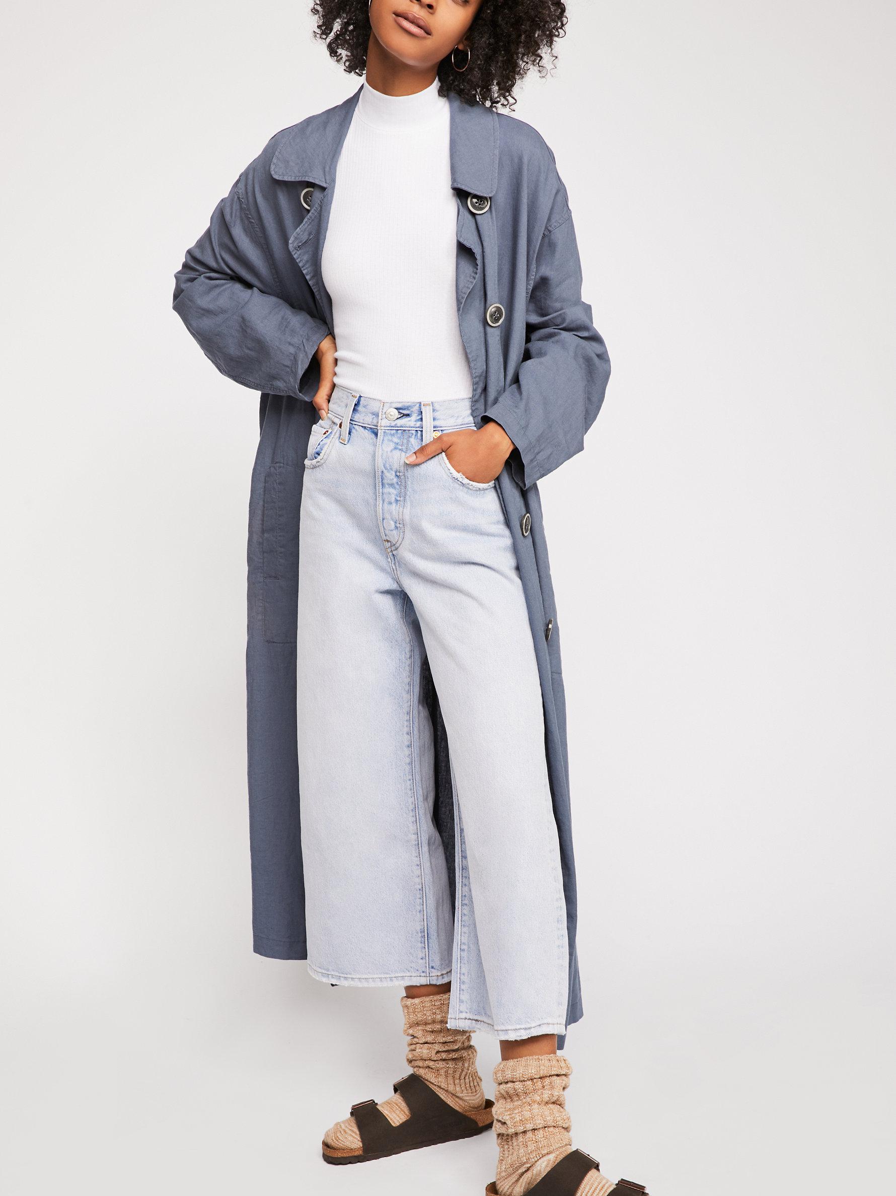 high water wide leg jeans levi's