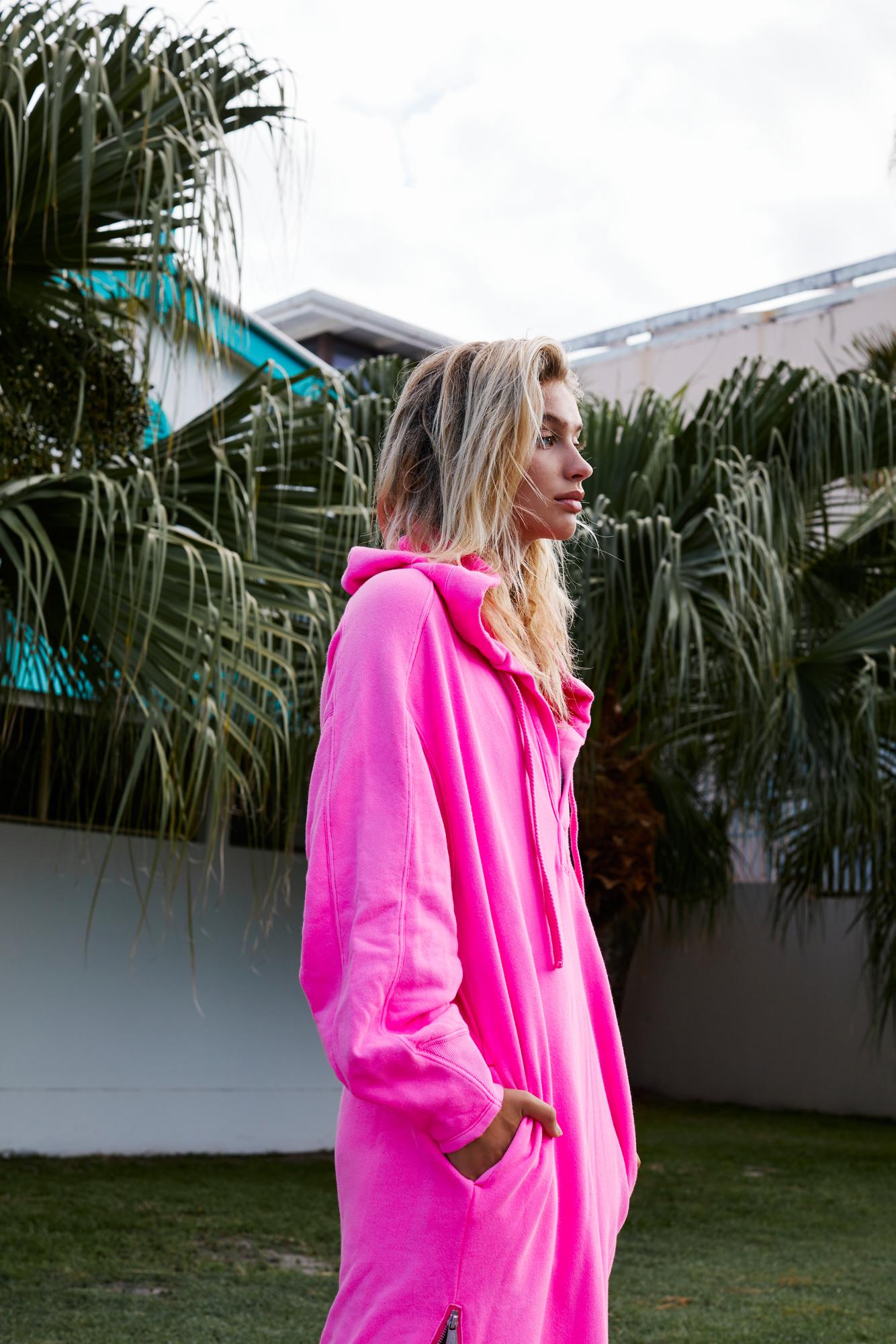 free people spur of the moment solid hoodie