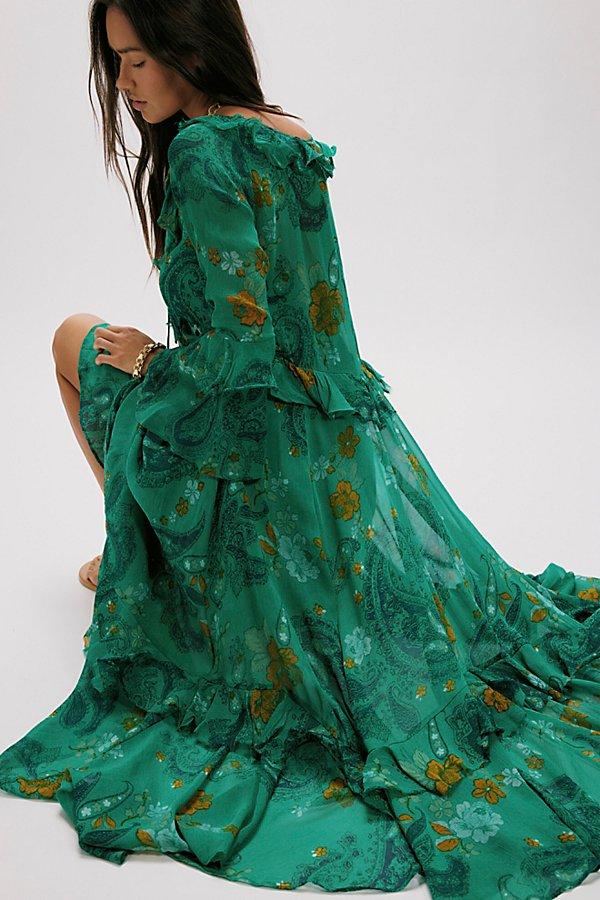free people green dress Bring The Romance Midi 100% Cotton Elevate your wardrobe with this eye Free People - Sweet Nothings