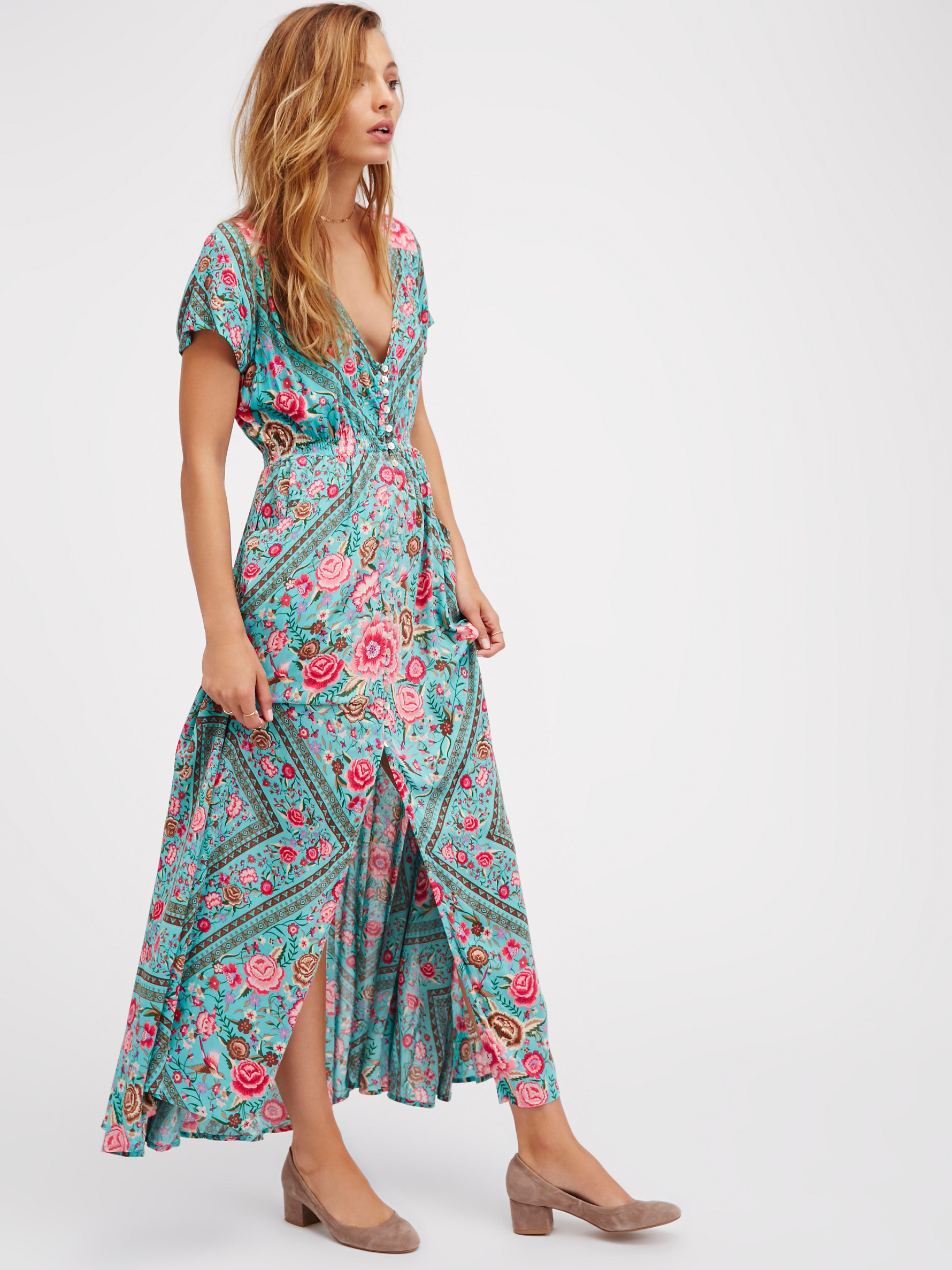 spell babushka midi dress