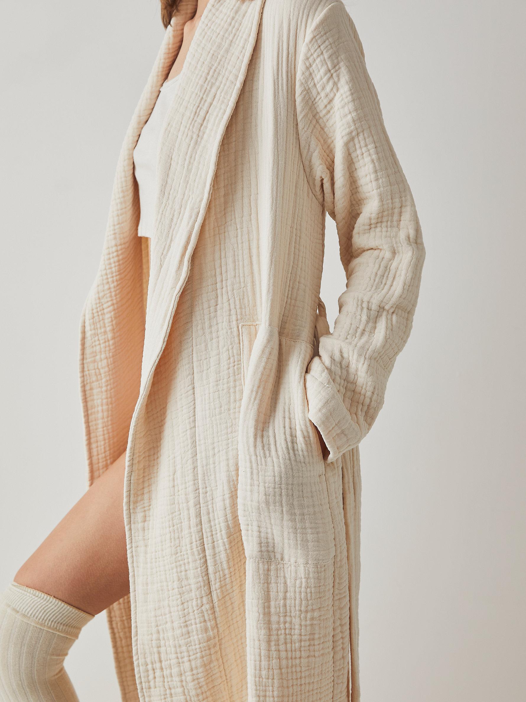 Free People Zoey Robe in Brown | Lyst