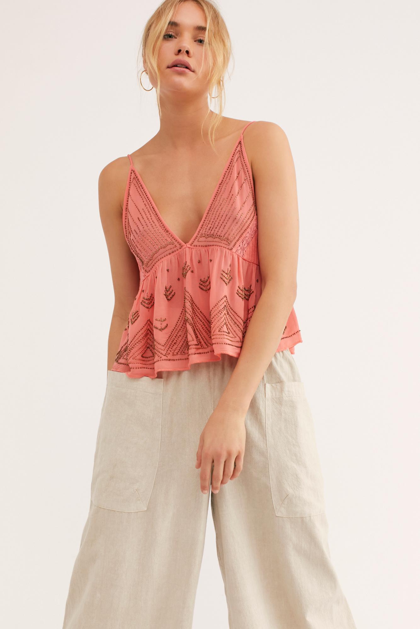 Free People In You Beaded Tank | Lyst