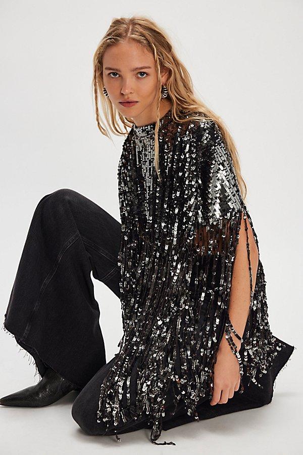 Free People All Night Long Sequin Cape | Lyst Free People All Night Long Sequin Cape | Lyst