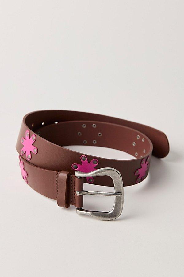 Free People Sonny Studded Belt in Brown | Lyst
