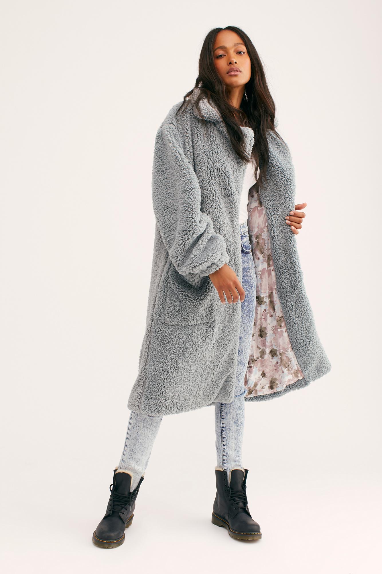 free people teddy bear coat
