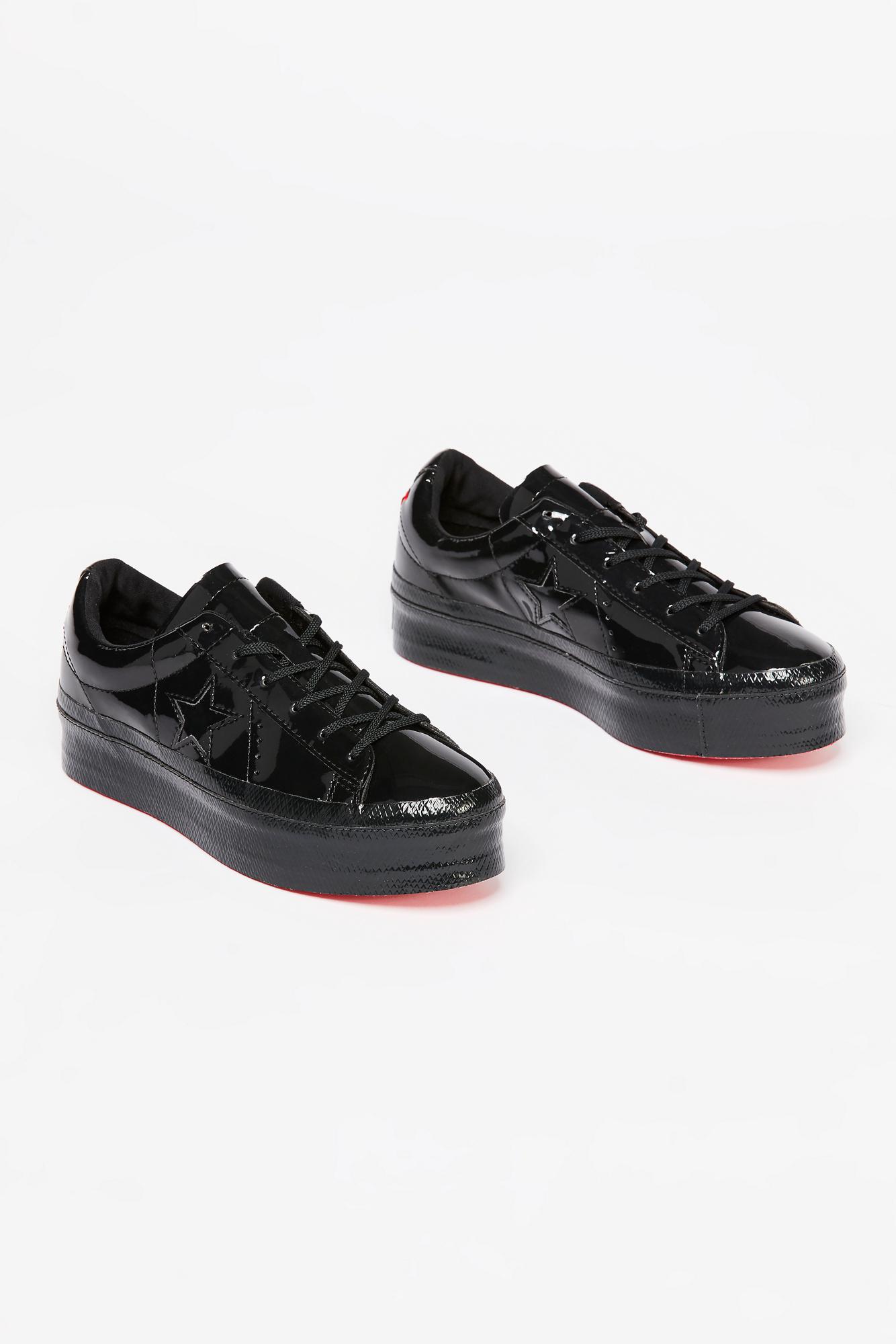 womens one star patent platform low
