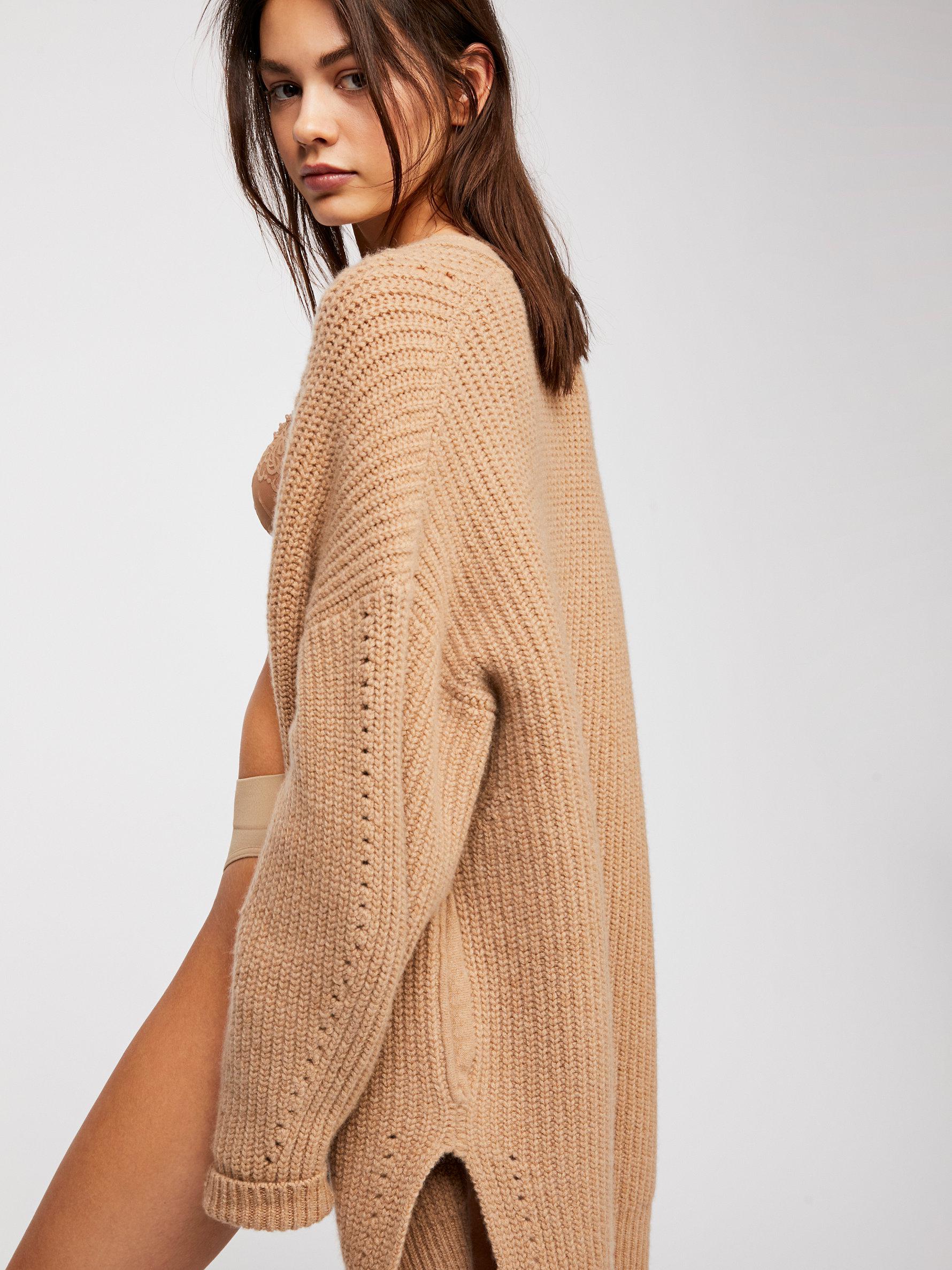 Free People Starling Cardi in Natural | Lyst