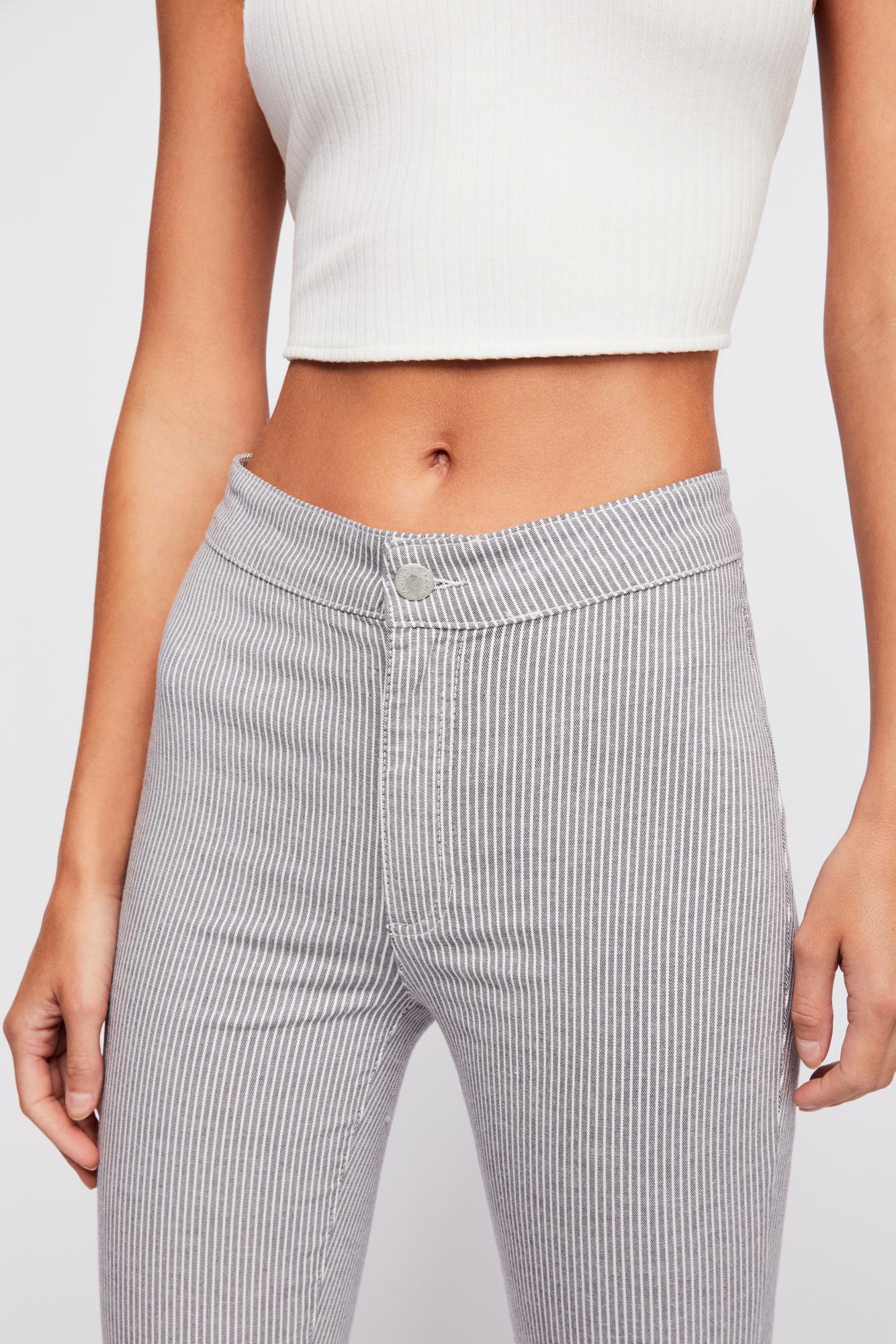 free people belle printed skinny pants