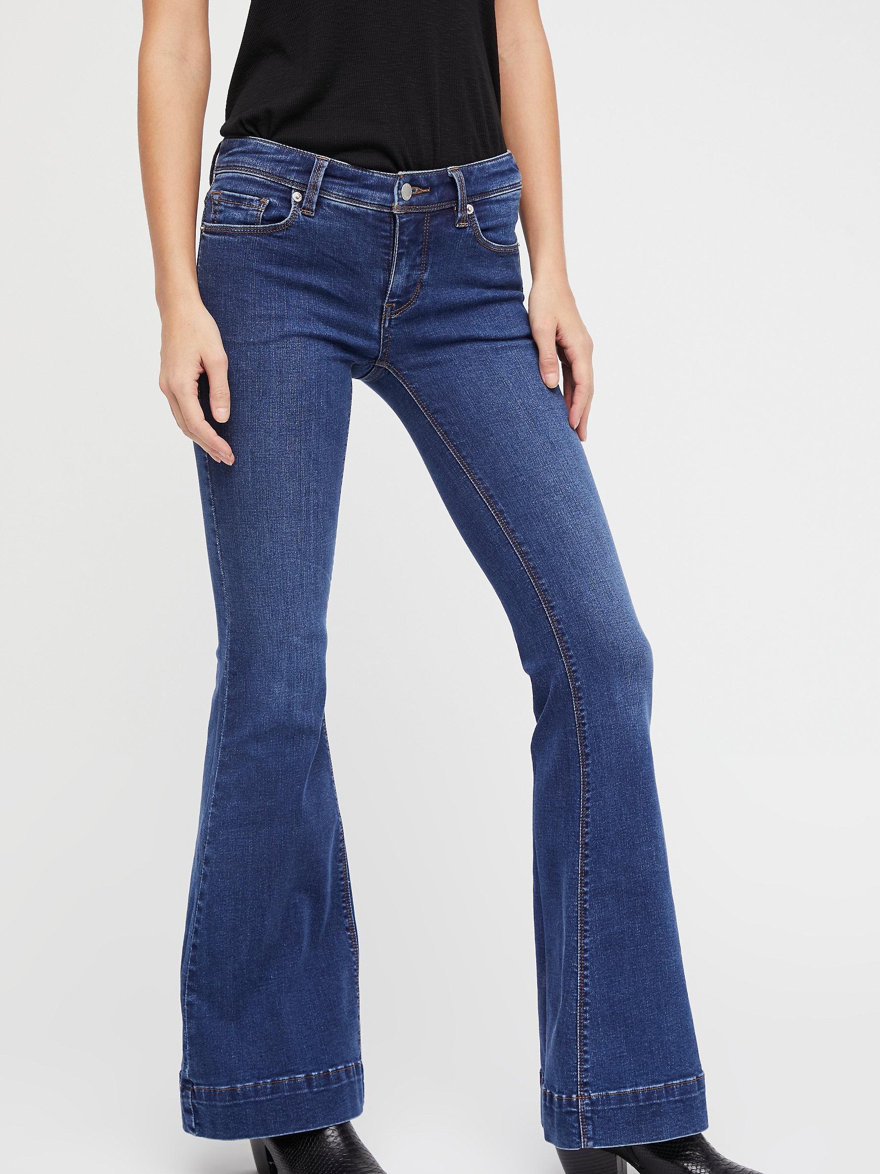 free people low tide flare jeans