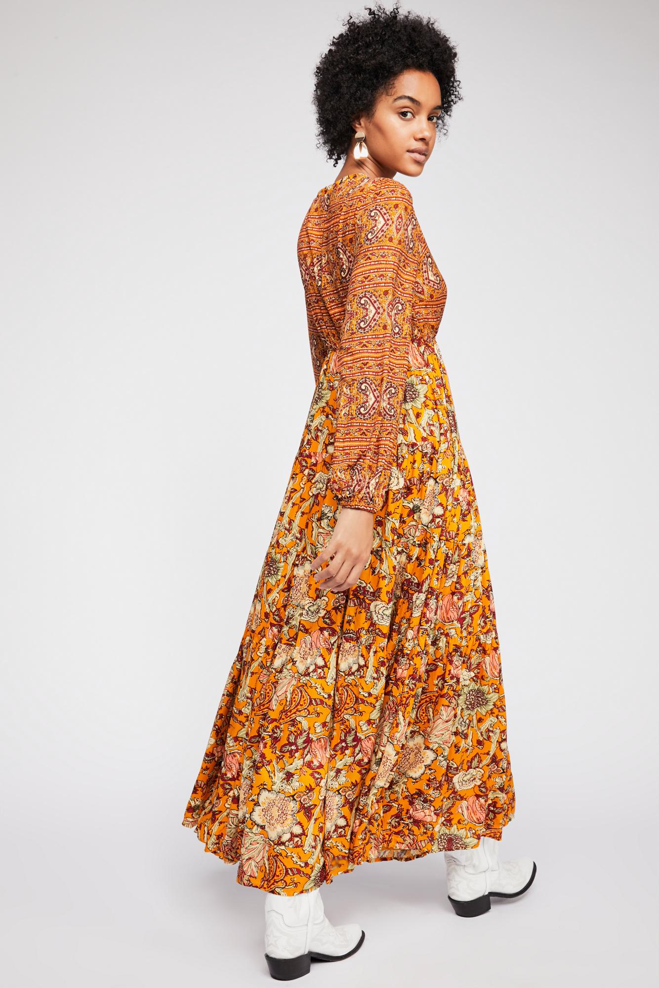 dove long sleeve maxi dress