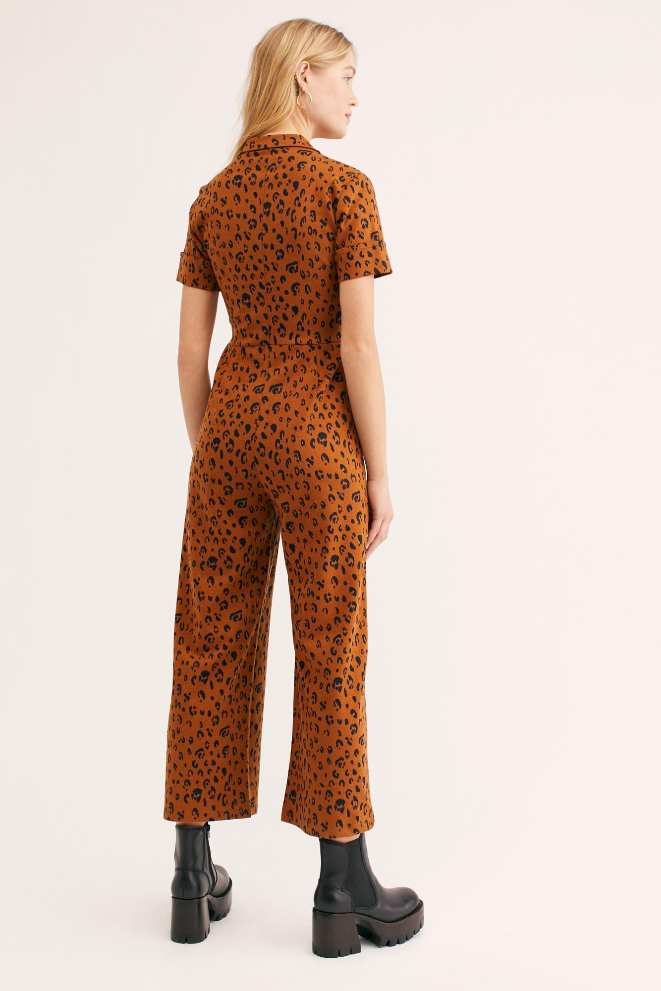 Free People Ellie Jumpsuit in Brown | Lyst