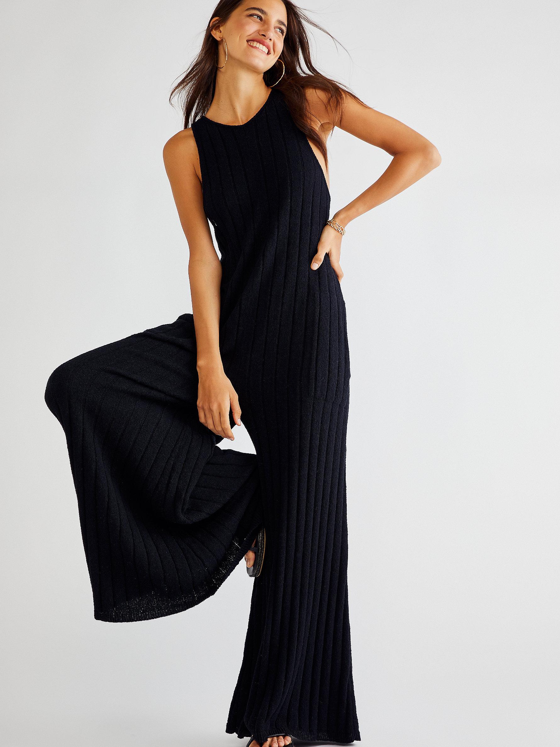 Easy Living Sweater One-piece in Black 