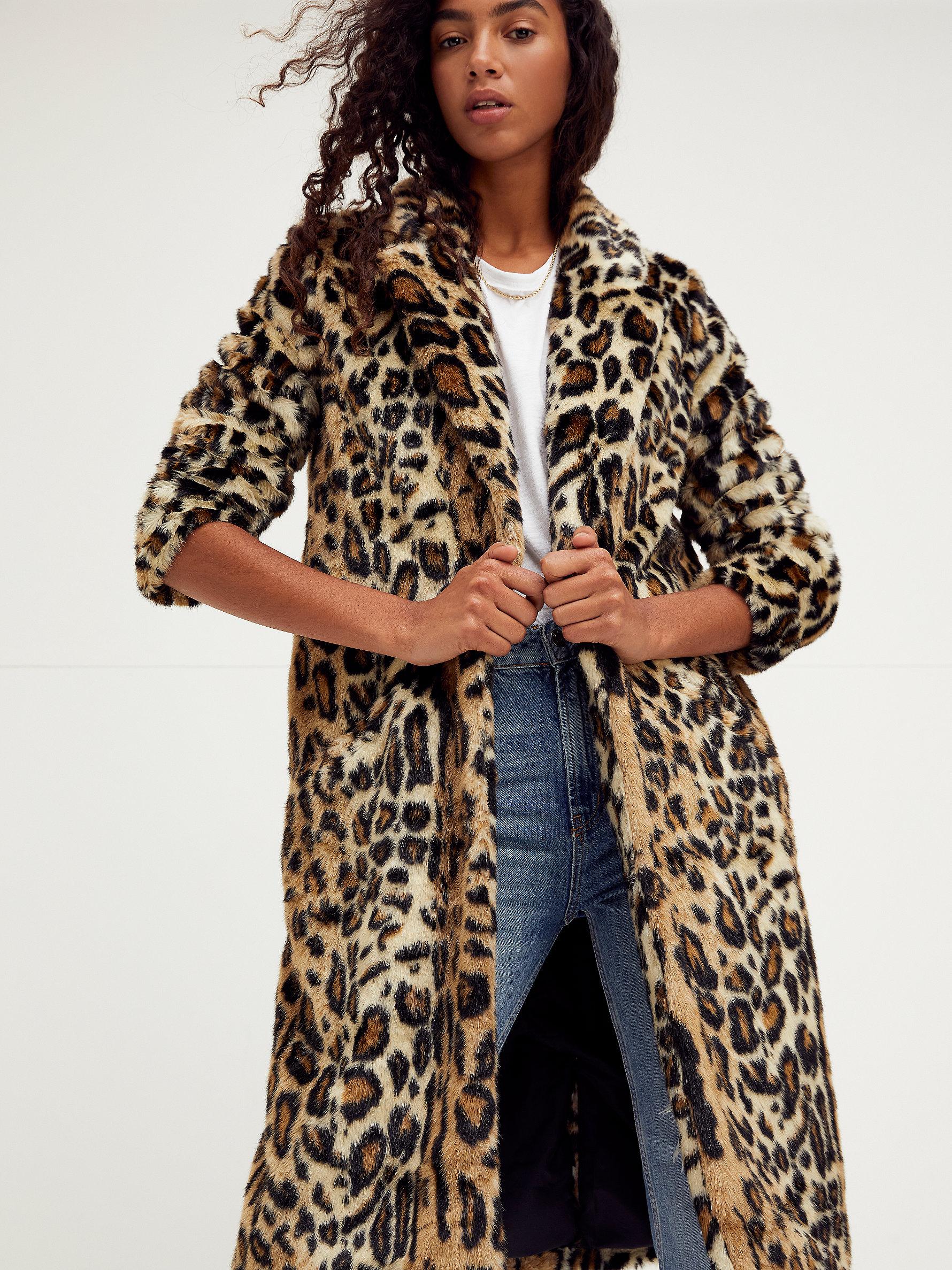 leopard duster coat