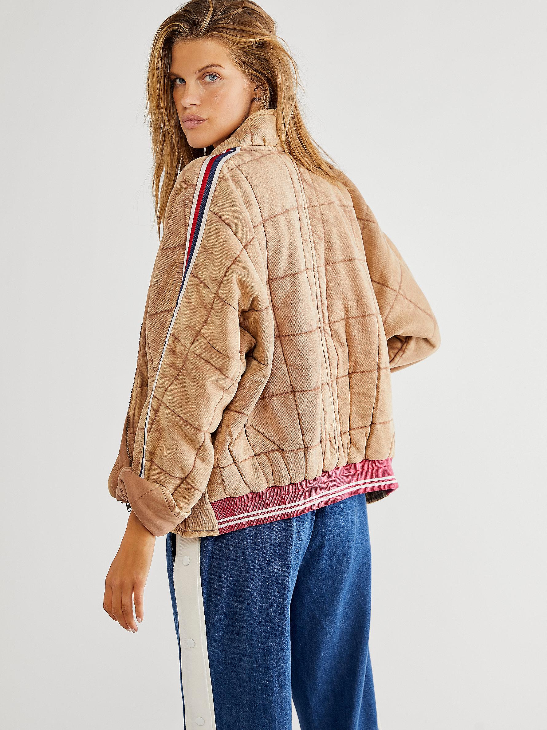 Free People Sports Rib Dolman Quilted Jacket | Lyst