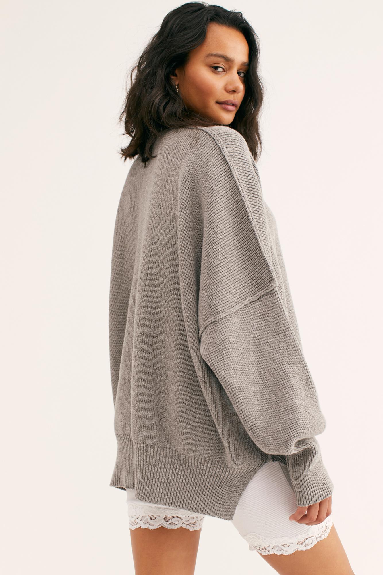 Free People Synthetic Easy Street Tunic in Heather Grey (Gray) - Lyst