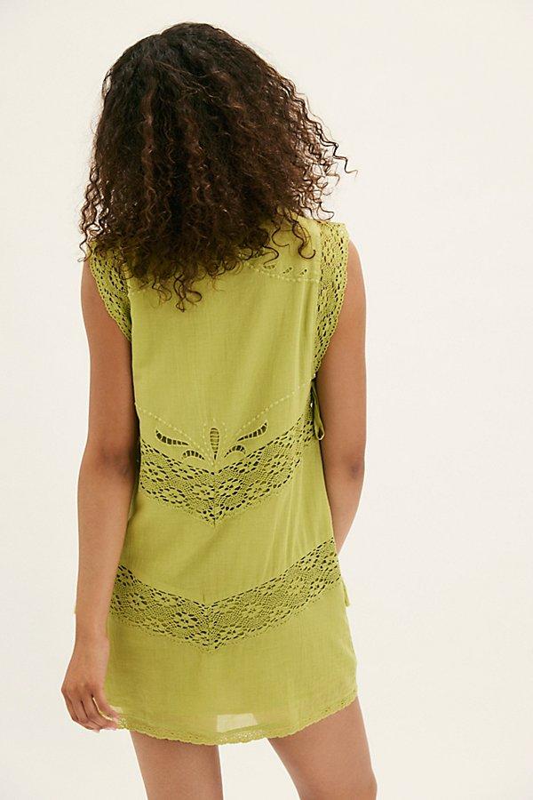 free people yellow lace dress mini FREE PEOPLE Honey Lace Mini Dress Womens 0 Marigold Yellow Sleeveless NWT