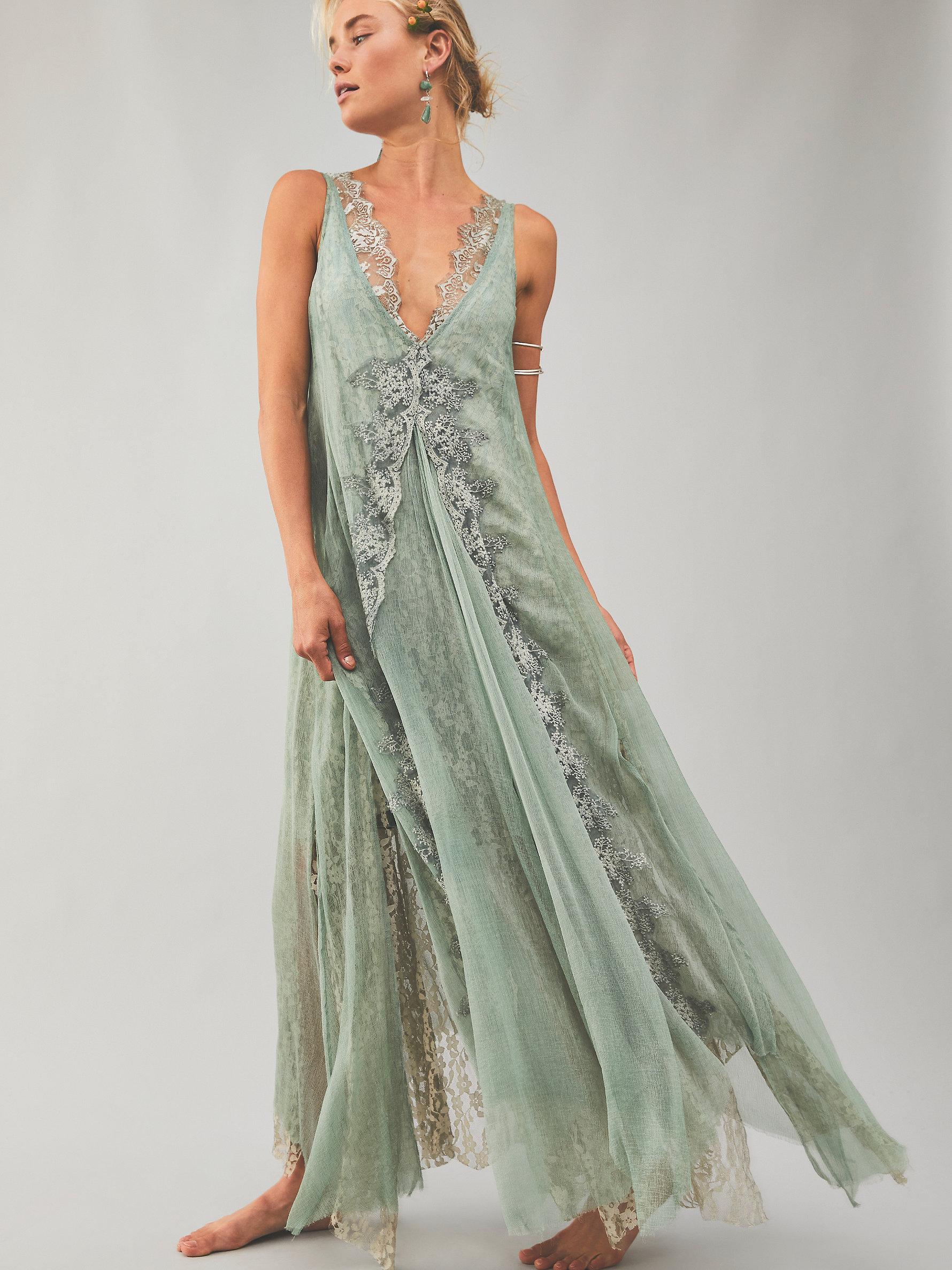 Free People Lace Robe De Thé Avec 