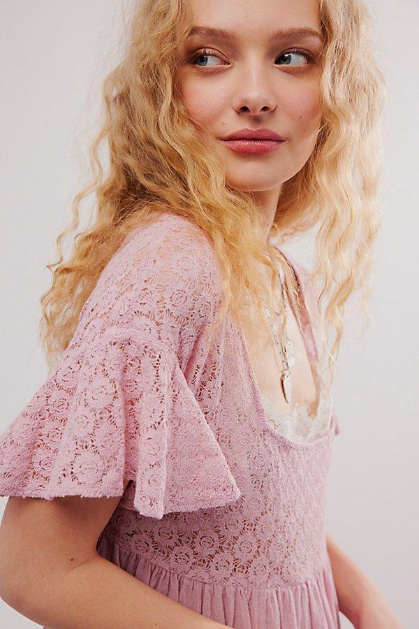 Free People Bring The Romance Midi in Pink | Lyst