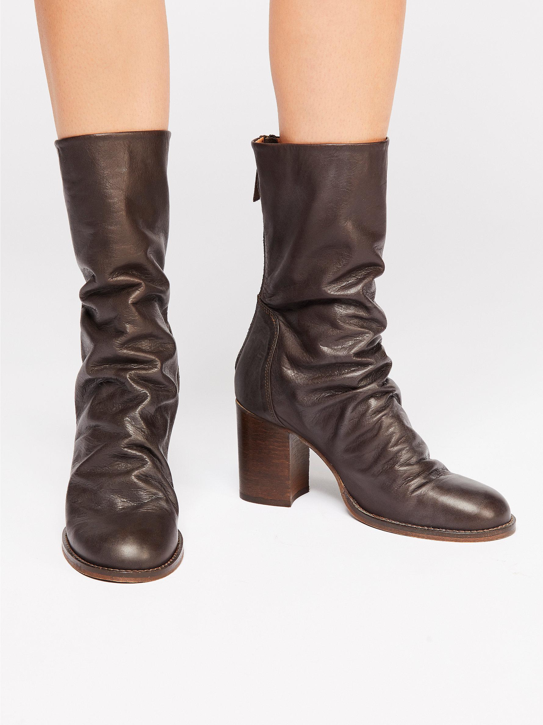 elle block heel boot free people